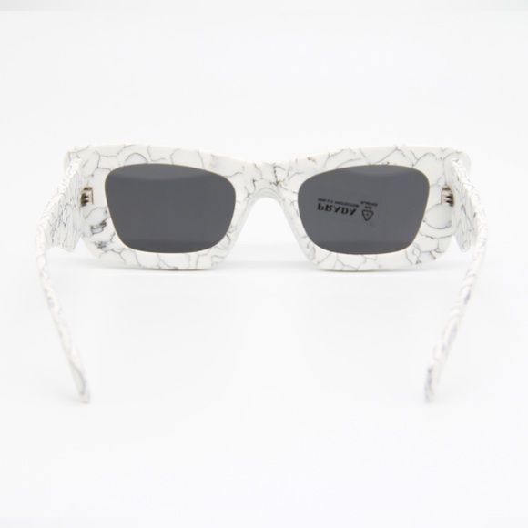 NEW PRADA PR13ZS 17D5S0 WHITE SUNGLASSES SPR13Z 17D-5S0 - Picture 7 of 13